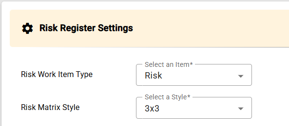 example Azure DevOps Services Risk Management severity values